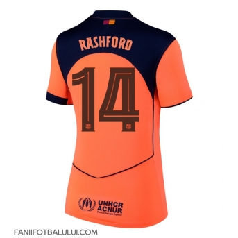 Barcelona Marcus Rashford #14 Tricou Fotbal Replică 2025-26 Femei Treilea